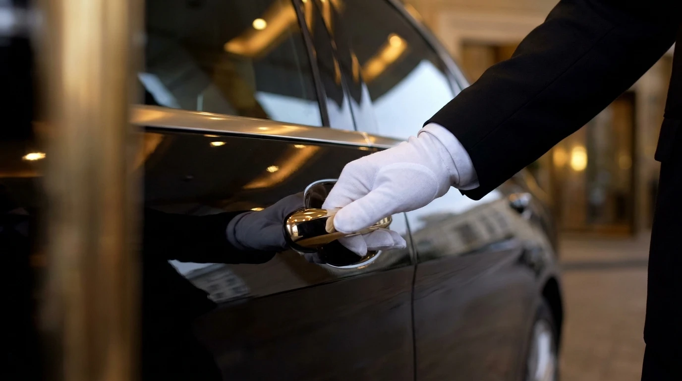 Luxury chauffeur service desktop background